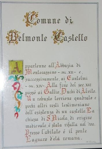 Comuni d'Italia: comune di Belmonte Castello